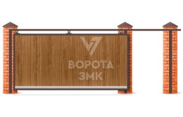 Ворота механические откатные 8 м 8000×2900 ЗМК-8115