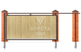 Откатные ворота 7 метров 7000×2300 ЗМК-8084