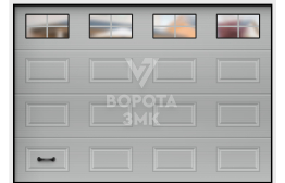 Открывающиеся вверх ворота 2250×3000 ЗМК-3227
